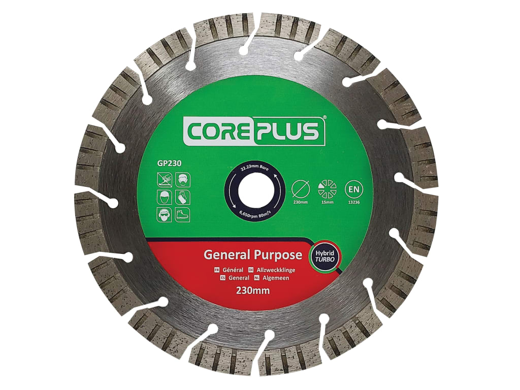 GP230 General-Purpose Hybrid Turbo Diamond Blade 230mm                          