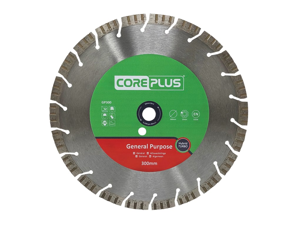 GP300 General-Purpose Hybrid Turbo Diamond Blade 300mm                          