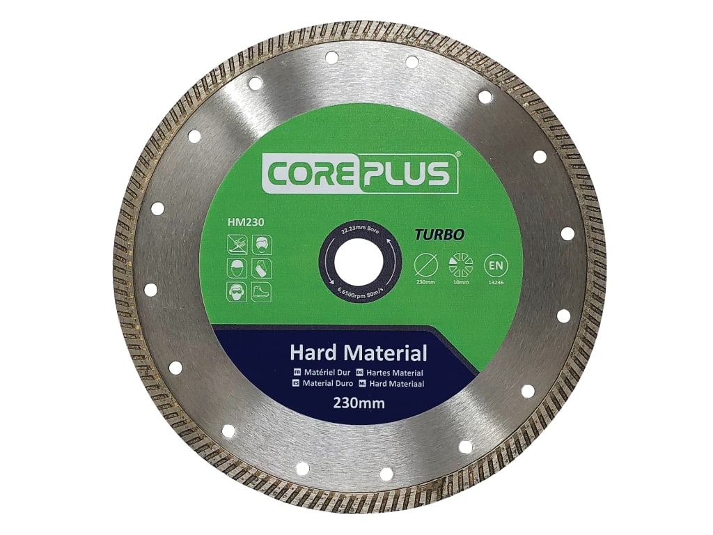 HM230 Hard Material Turbo Diamond Blade 230mm                                   