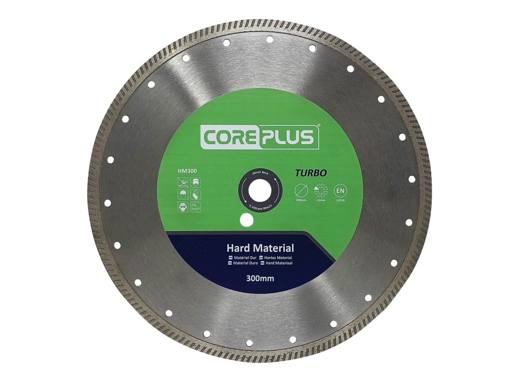 HM300 Hard Material Turbo Diamond Blade 300mm                                   