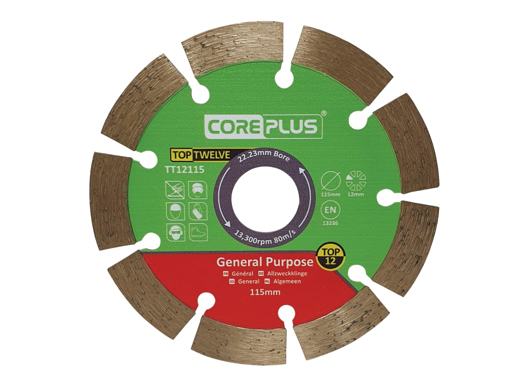 Top Twelve General Purpose Diamond Blade 115mm                                  