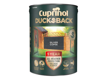 Ducksback 5 Year Waterproof for Sheds & Fences Silver Copse 5 litre             