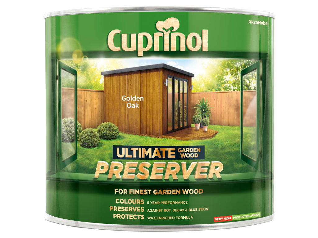 Ultimate Garden Wood Preserver Golden Oak 1 litre                               