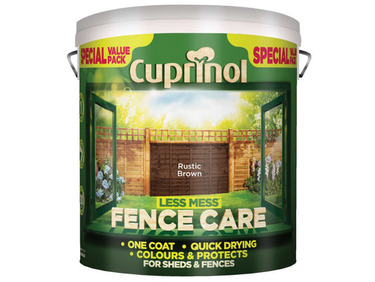 Less Mess Fence Care Rustic Brown 6 litre                                       