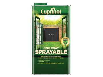 One Coat Sprayable Fence Treatment Black 5 litre                                