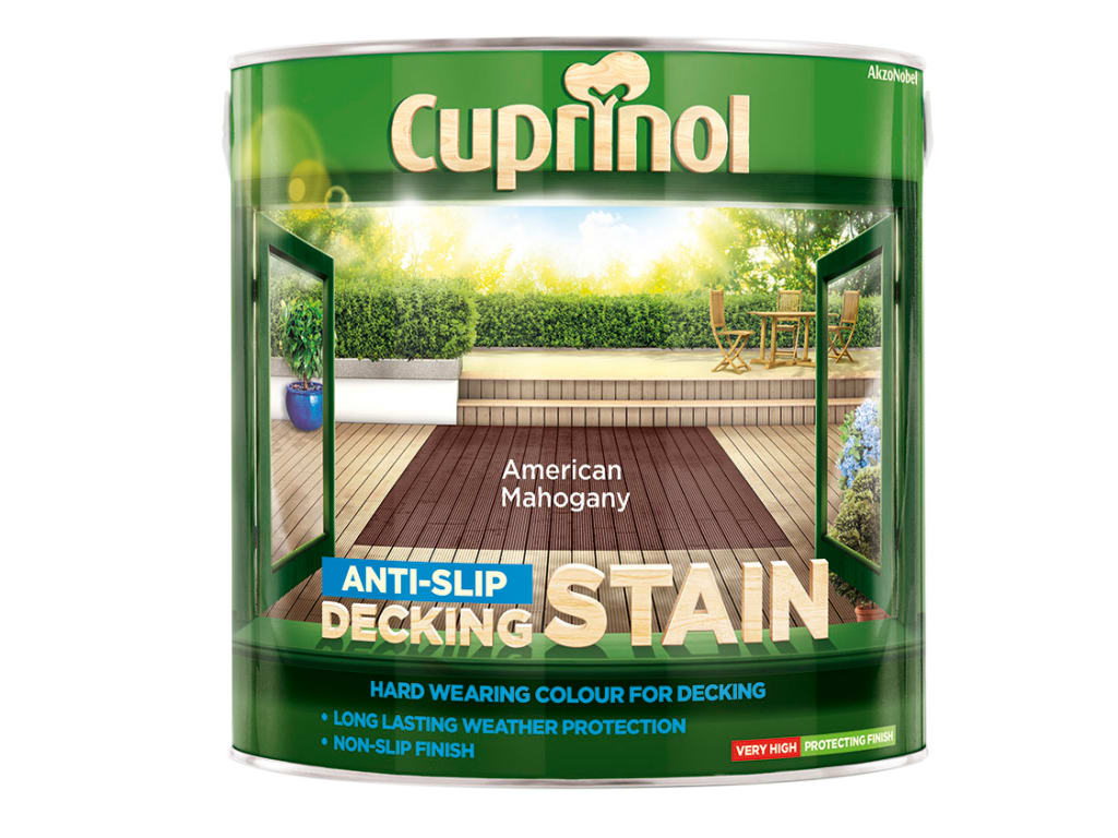 Anti-Slip Decking Stain American Mahogany 2.5 litre                             