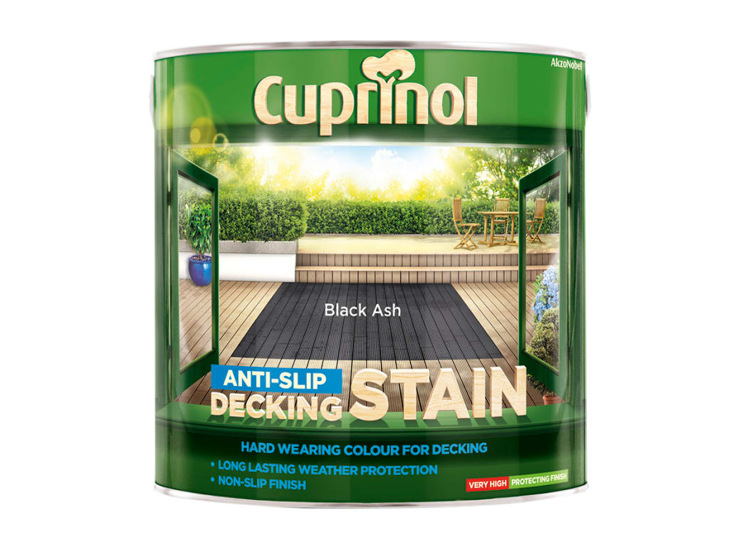 Anti-Slip Decking Stain Black Ash 2.5 litre                                     