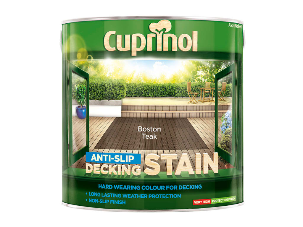 Anti-Slip Decking Stain Boston Teak 2.5 litre                                   