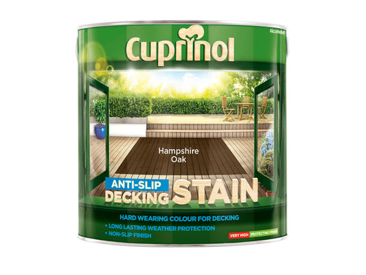 Anti-Slip Decking Stain Hampshire Oak 2.5 litre                                 