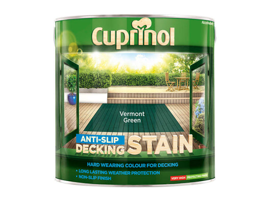 Anti-Slip Decking Stain Vermont Green 2.5 litre                                 