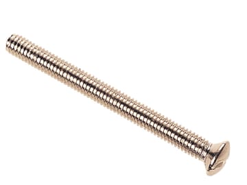 Nickle Plated Switch/Socket Plate Screws 3.5 x 38mm (Pack of 10)                