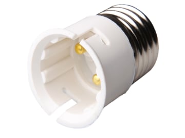 E27 to B22 Adaptor White                                                        