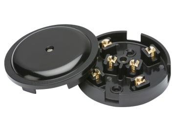 6-Terminal Junction Box 20A Black                                               