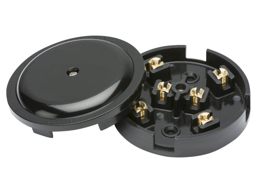 6-Terminal Junction Box 20A Black                                               