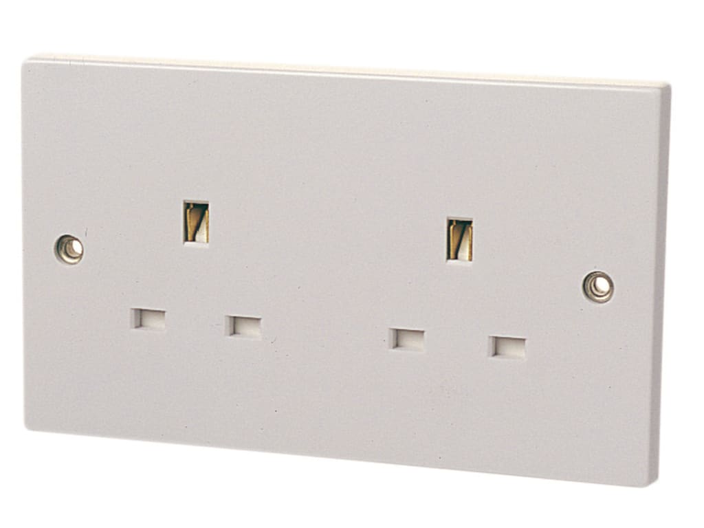 Unswitched Socket 2-Gang 13A                                                    