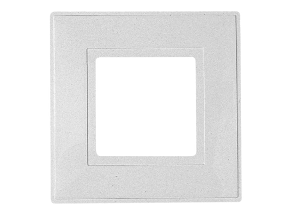 White Finger Plate 1-Gang (Pack of 2)                                           