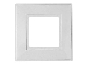 White Finger Plate 1-Gang (Pack of 2)                                           