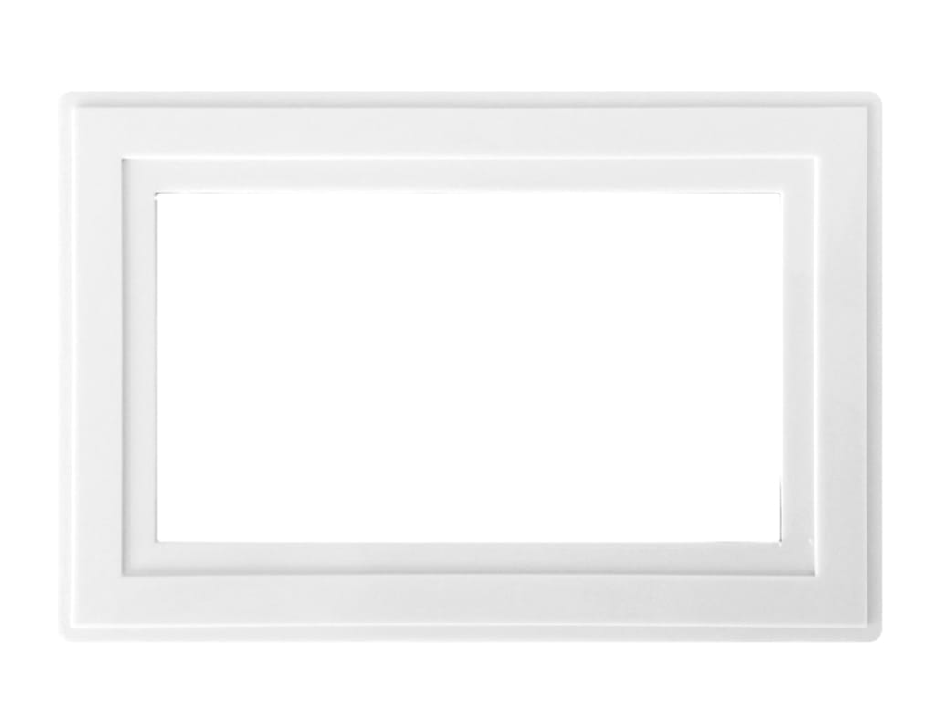 White Finger Plate 2-Gang                                                       