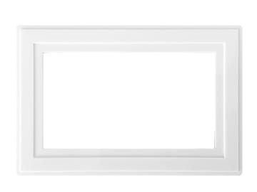White Finger Plate 2-Gang                                                       