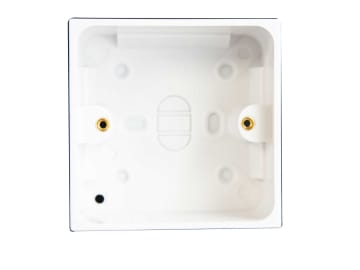 Pattress Box with Earth 1-Gang 45mm                                             