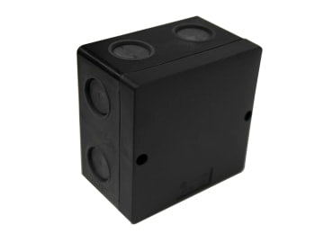 IP66 Junction Box Black 100 x 100mm                                             