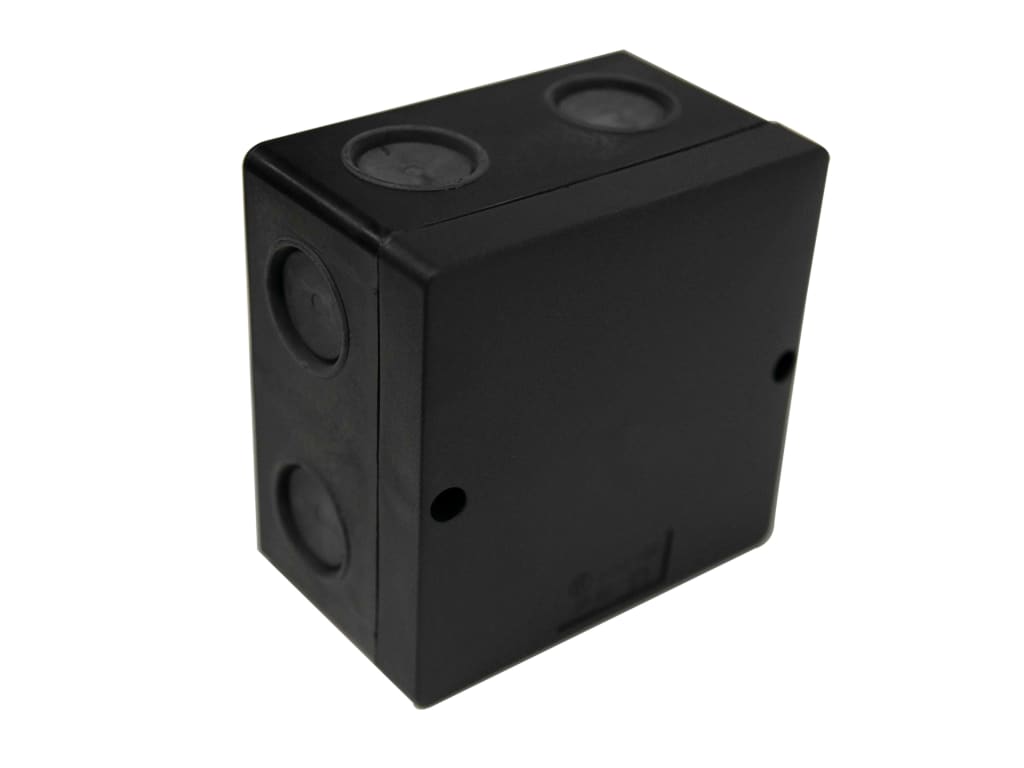IP66 Junction Box Black 100 x 100mm                                             