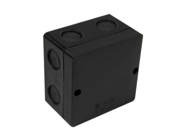 IP66 Junction Box Black 81 x 81mm                                               