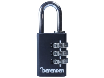 Black Die-Cast Combination Padlock 30mm                                         