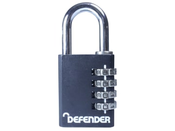Black Die-Cast Combination Padlock 40mm                                         