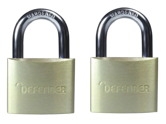 Aluminium Padlock Twin Pack 40mm                                                