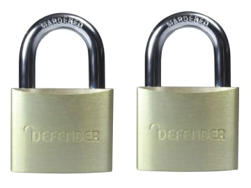 Aluminium Padlock Twin Pack 40mm                                                