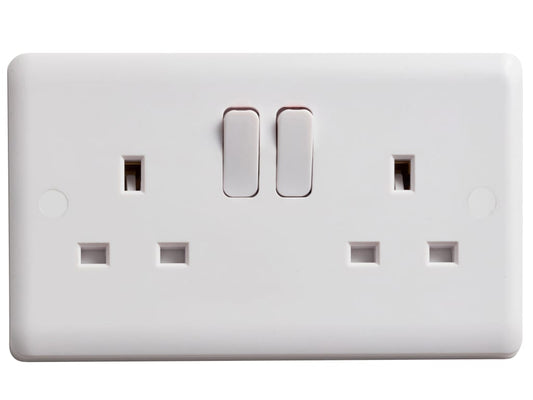 Switched Socket 2-Gang 13A                                                      