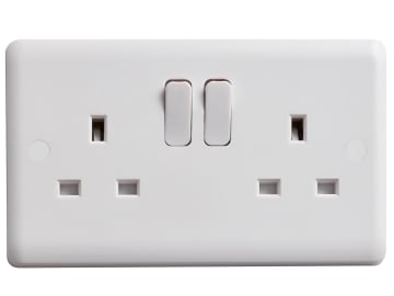 Switched Socket 2-Gang 13A                                                      