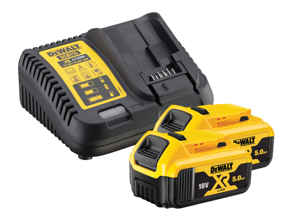 DCB184 B2C XR Charger & Battery Set 18V 2 x 5.0Ah Li-ion                        