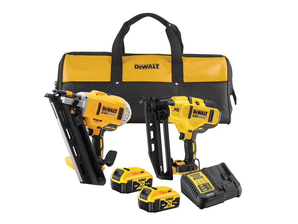 DCK2046P2 Twin Nailer Kit 18V 2 x 5.0Ah Li-ion                                  