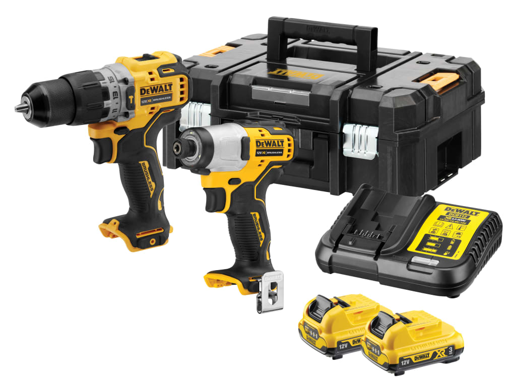 DCK2111L2T XR Brushless Sub-Compact Twin Pack 12V 2 x 3.0Ah Li-ion              