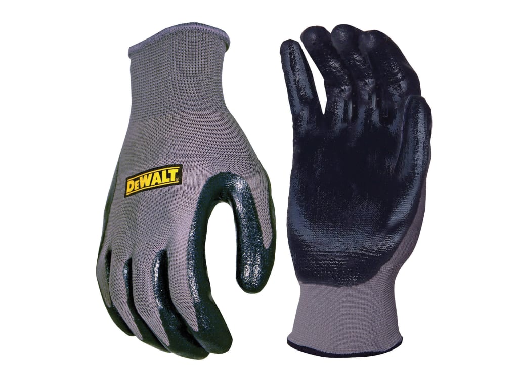Nitrile Nylon Gloves - Large                                                    