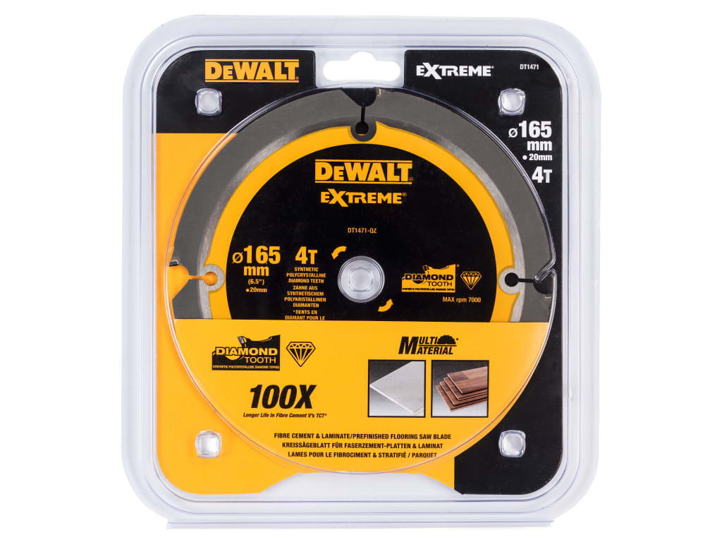 Extreme PCD Fibre Cement Saw Blade 165 x 20mm x 4T                              