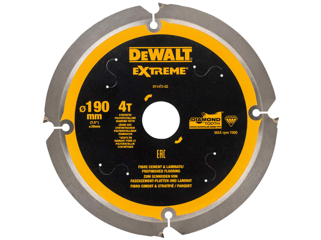 Extreme PCD Fibre Cement Saw Blade 190 x 30mm x 4T                              