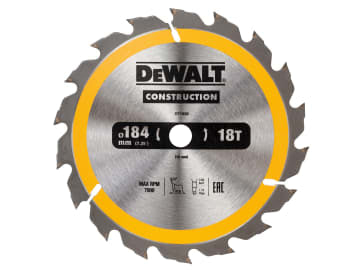 Portable Construction Circular Saw Blade 184 x 16mm x 18T                       