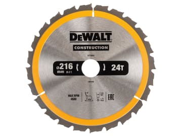 Stationary Construction Circular Saw Blade 216 x 30mm x 24T ATB/Neg             
