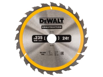 Portable Construction Circular Saw Blade 235 x 30mm x 24T                       