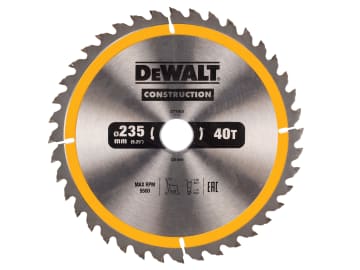Portable Construction Circular Saw Blade 235 x 30mm x 40T                       