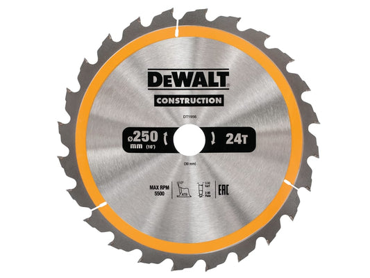 Stationary Construction Circular Saw Blade 250 x 30mm x 24T                     