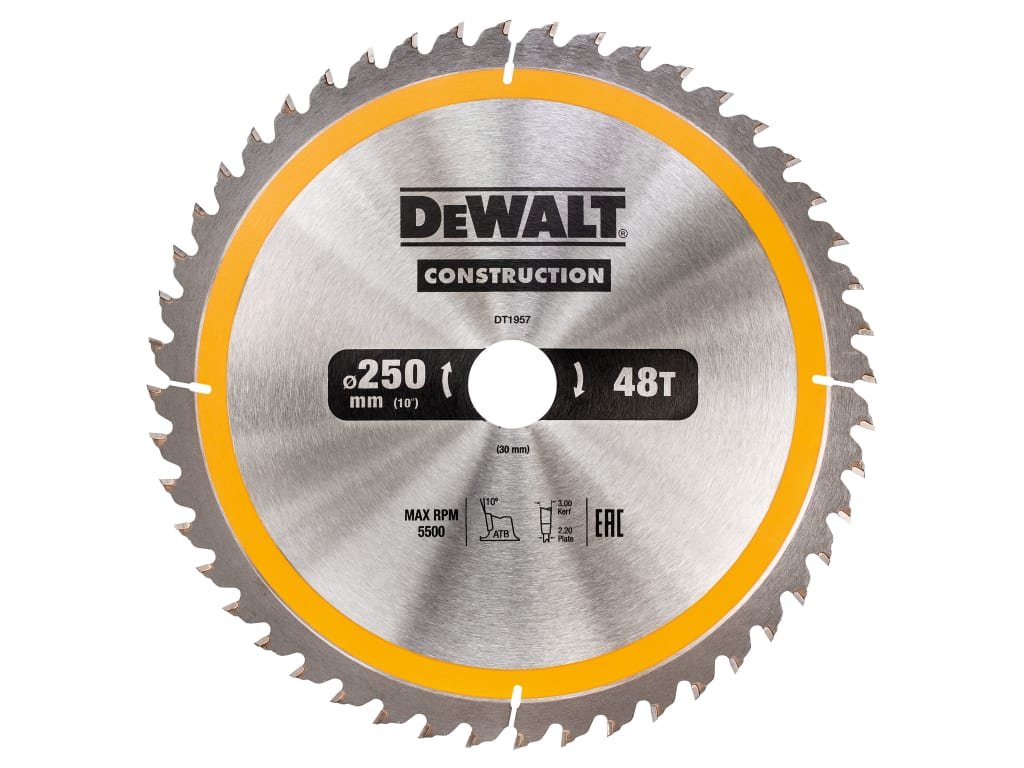 Stationary Construction Circular Saw Blade 250 x 30mm x 48T                     
