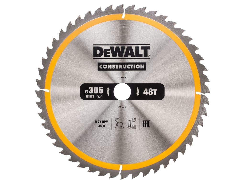Stationary Construction Circular Saw Blade 305 x 30mm x 48T                     