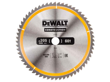 Stationary Construction Circular Saw Blade 305 x 30mm x 60T ATB/Neg             
