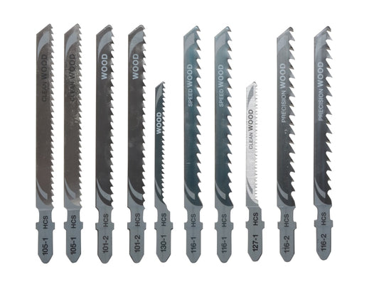HCS Wood Jigsaw Blades Variety Pack of 10                                       