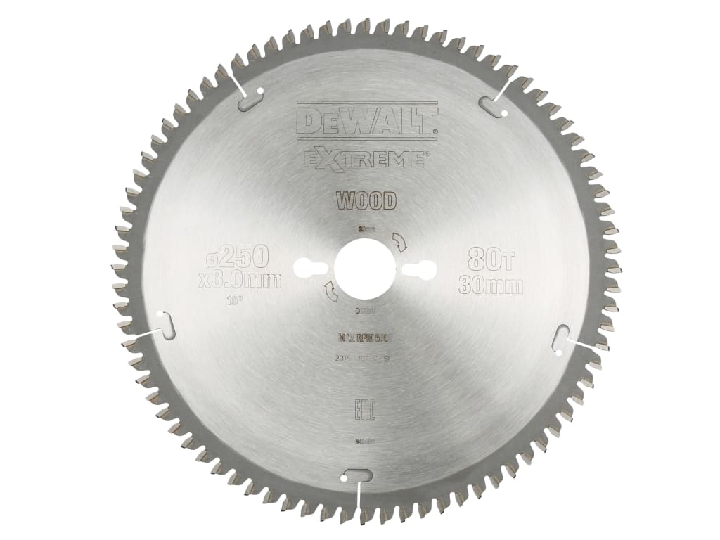 Series 40 Circular Saw Blade 250 x 30mm x 80T TCG/Neg                           