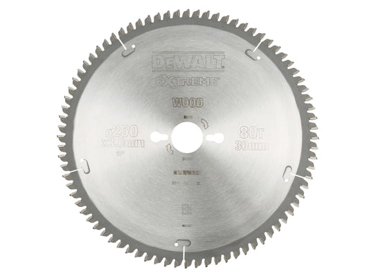 Series 40 Circular Saw Blade 250 x 30mm x 80T TCG/Neg                           